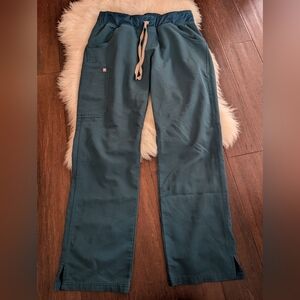 FIGS Teal Drawstring Scrub Pants